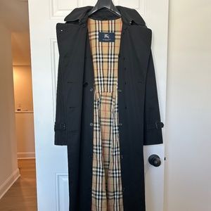 Black Burberry Trench Coat